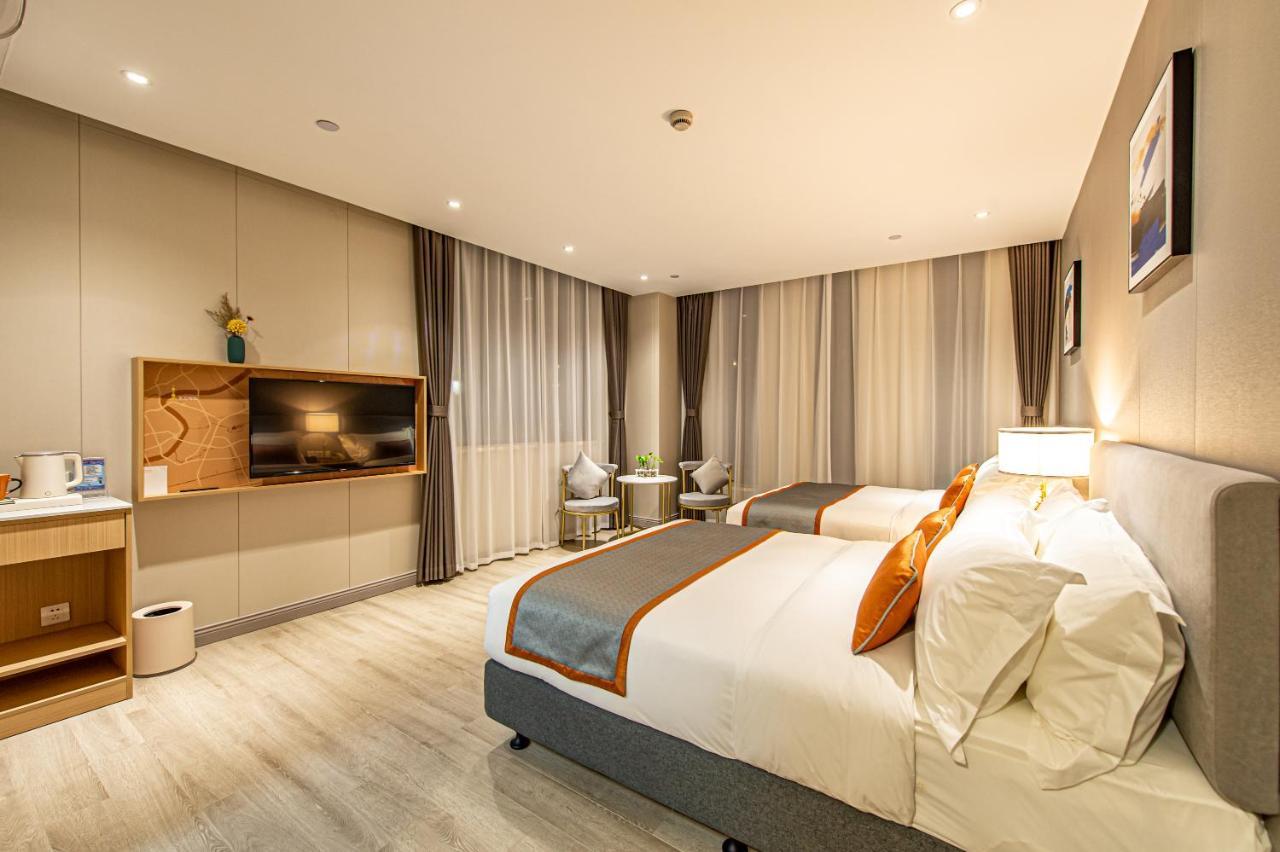 Shanghai Joyful Yard Hotel-Free Shuttle Bus To Pudong Airport And Disneyland Exterior foto
